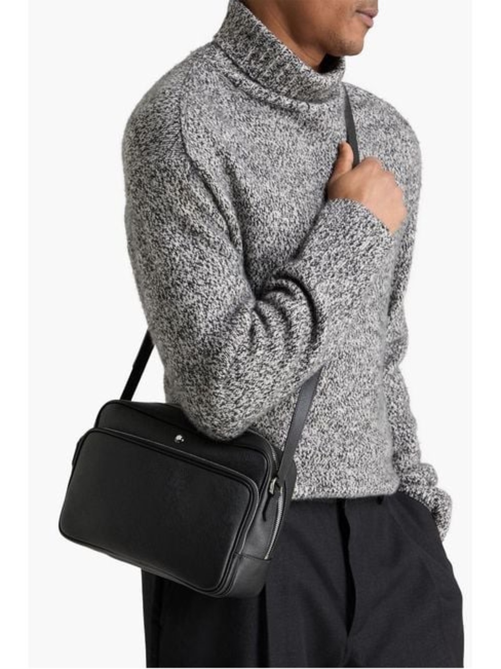 Montblanc SARTORIAL MESSENGER Classic Black Bag - Picture 3 of 12